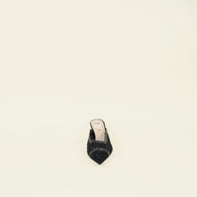 Fendi Black Colibri Crystal Mules 38
