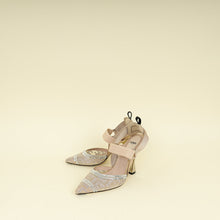 Fendi Beige Colibri Crystal Embellished Slingback Pump 38