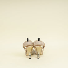 Fendi Beige Colibri Crystal Embellished Slingback Pump 38