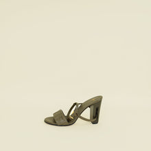 Fendi Khaki FF Embossed Delfina 95 Sandal 38