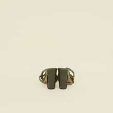 Fendi Khaki FF Embossed Delfina 95 Sandal 38