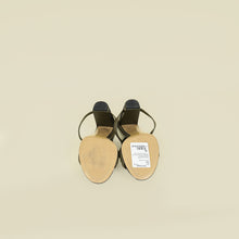Fendi Khaki FF Embossed Delfina 95 Sandal 38