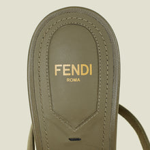 Fendi Khaki FF Embossed Delfina 95 Sandal 38