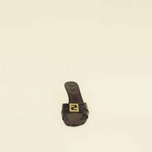 Fendi Black F Fold Mules 39