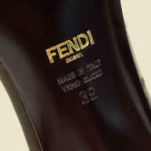 Fendi Black F Fold Mules 39
