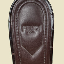Fendi Black F Fold Mules 39