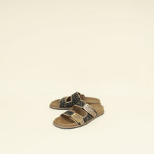 Fendi Bicolor Zucca FF Buckle Slide Feel Sandal 40