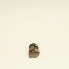 Fendi Bicolor Zucca FF Buckle Slide Feel Sandal 40