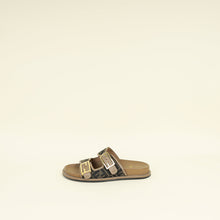 Fendi Bicolor Zucca FF Buckle Slide Feel Sandal 40