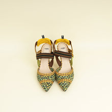 Fendi Multicolor Colibri Patchwork Slingback Pump 41