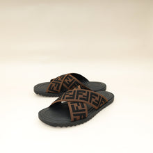 Fendi Brown Logo-Embossed Slides 6