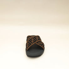 Fendi Brown Logo-Embossed Slides 6