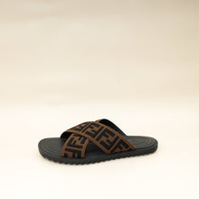 Fendi Brown Logo-Embossed Slides 6