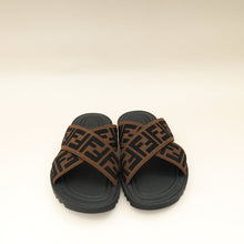 Fendi Brown Logo-Embossed Slides 6