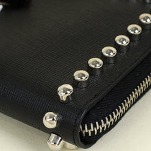 Fendi Black Studded Karlito Zippy Wallet