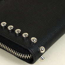 Fendi Black Studded Karlito Zippy Wallet
