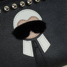Fendi Black Studded Karlito Zippy Wallet