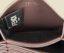 Fendi Grey Kan I Gusseted Card Holder