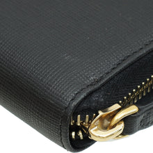 Fendi Black Vitello Elite Zippy Wallet