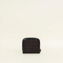 Fendi Brown Zucchino Vitello Compact Wallet