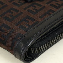Fendi Brown Zucchino Vitello Compact Wallet
