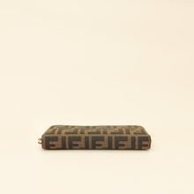 Fendi Tobacco Zucca Zip Around Long Wallet