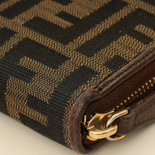 Fendi Tobacco Zucca Zip Around Long Wallet