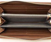 Fendi Tobacco Zucca Zip Around Long Wallet