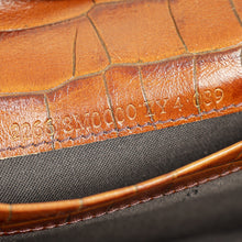 Fendi Bicolor Zucca Croco Embossed Continental Wallet