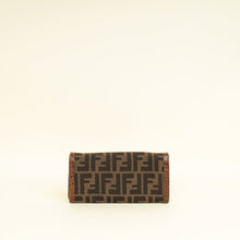 Fendi Bicolor Zucca Croco Embossed Continental Wallet