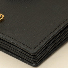 Fendi Black Logo Gusseted Card Holder