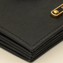 Fendi Black Logo Gusseted Card Holder