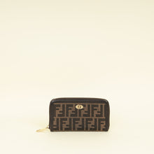 Fendi Tobacco Zucca Zip Around Wallet