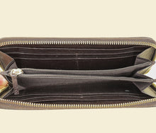 Fendi Tobacco Zucca Zip Around Wallet