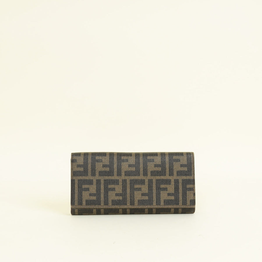 Fendi Tobacco Zucca Continental Wallet