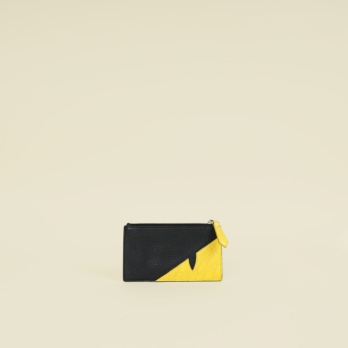 Fendi Bicolor Monster Bugs Eye Zipped Cardholder
