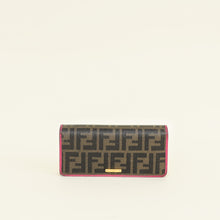 Fendi Bicolor FF Zucca Trifold Continental Wallet