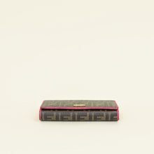 Fendi Bicolor FF Zucca Trifold Continental Wallet