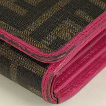 Fendi Bicolor FF Zucca Trifold Continental Wallet