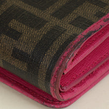 Fendi Bicolor FF Zucca Trifold Continental Wallet