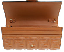 Fendi Caramel Baguette Continental Wallet on Chain