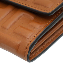 Fendi Caramel Baguette Continental Wallet on Chain