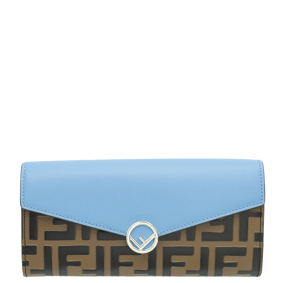 Fendi Tricolor F is Fendi Long Wallet