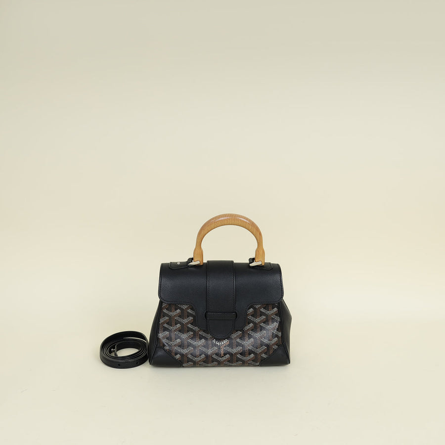 Goyard Black Goyardine Saigon Mini Souple Bag