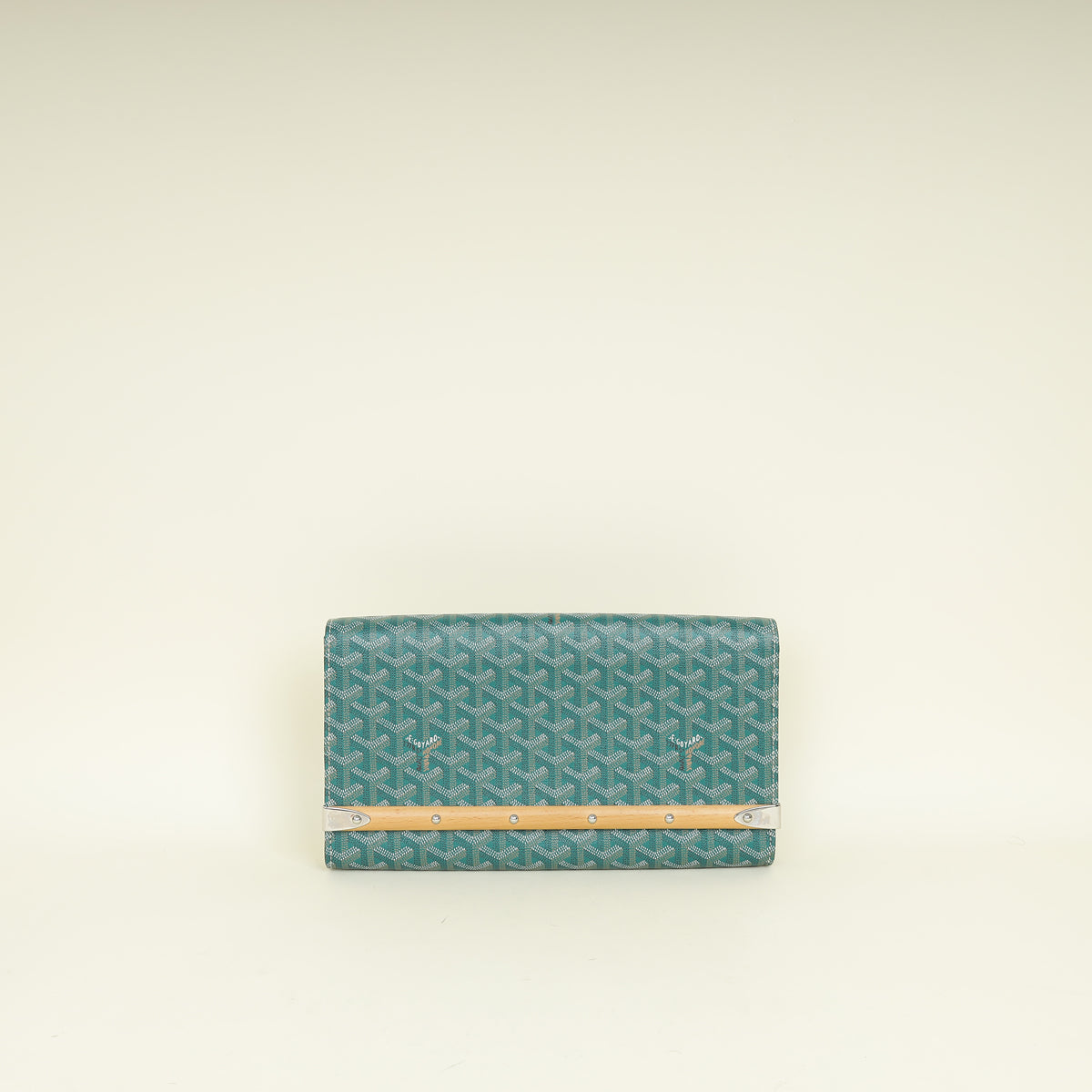 Goyard Green Goyardine Monte Carlo Clutch
