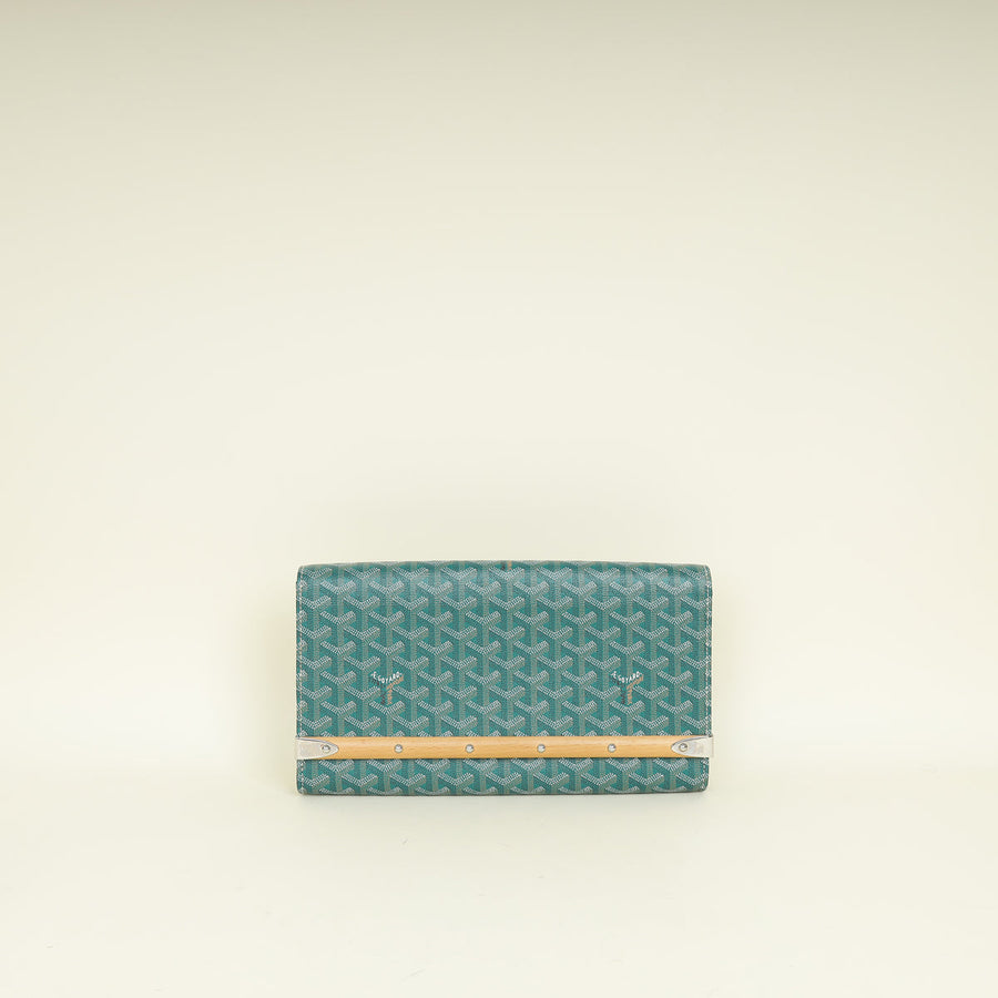 Goyard Green Goyardine Monte Carlo Clutch