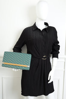 Goyard Green Goyardine Monte Carlo Clutch