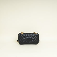 Gucci Black GG Marmont Medium Shoulder Bag