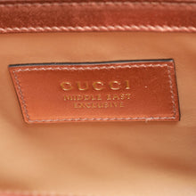 Gucci Metallic Pink Gold Middle East Exclusive Python Padlock Chain Small Shoulder Bag