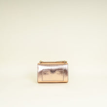 Gucci Metallic Pink Gold Middle East Exclusive Python Padlock Chain Small Shoulder Bag